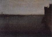 James Mcneill Whistler Nocturne in Grau und Gold, Westminster Bridge painting